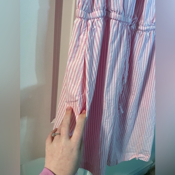 J. Crew Pink and White Striped Dress - Picture 4 of 5